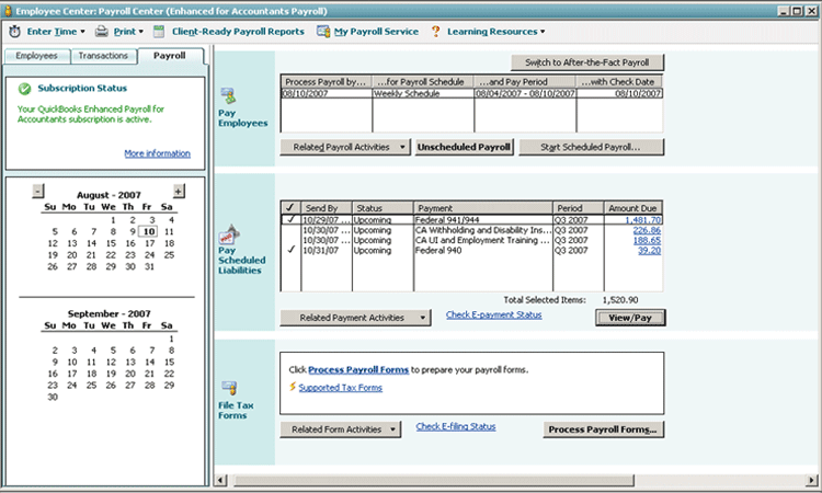 9 Components of the E-Direct Online Payroll Tax Filing Software