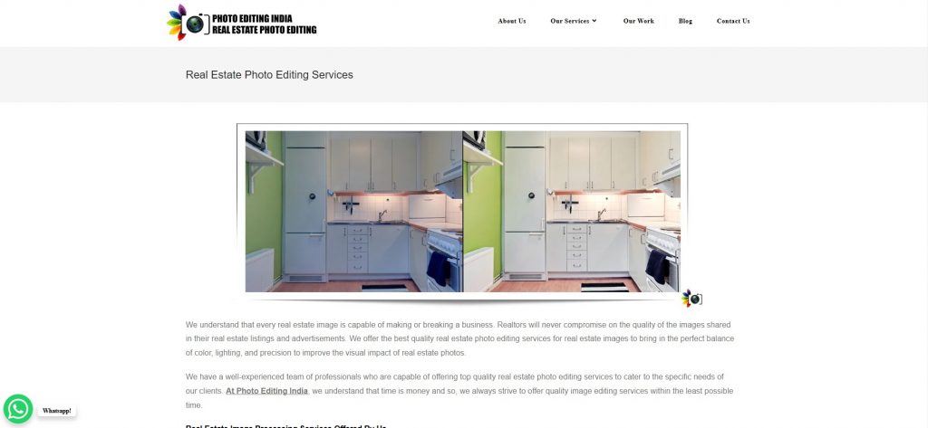 real estate photo editing services